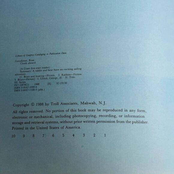 COPY - climb aboard by greydanus, rose giant first start reader paper back good - Picture 4 of 6